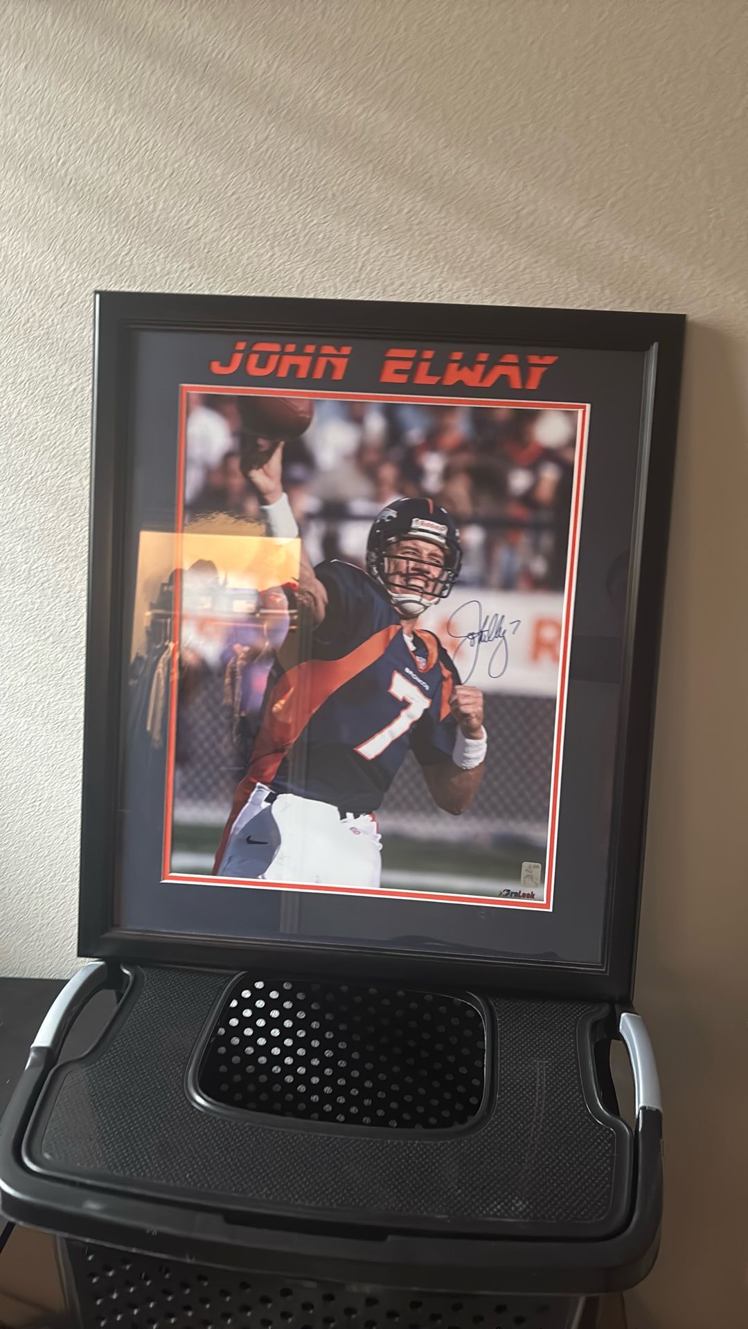 signed john elway picture