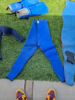 Blue Neoprene Wetsuit Pants