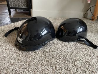 Motorcycle Helmets, Half Shell, Small and Large