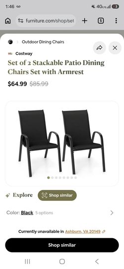 2 pc patio chair