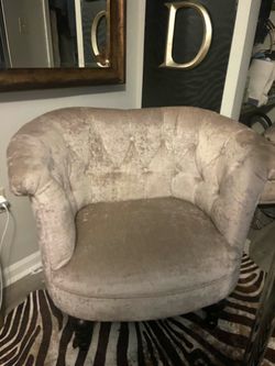 Tufted Velvet Barrel Accent Chair Pier One Imports