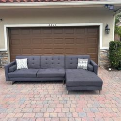 Wayfair Sectional Sofa With Bed (Free Delivery)