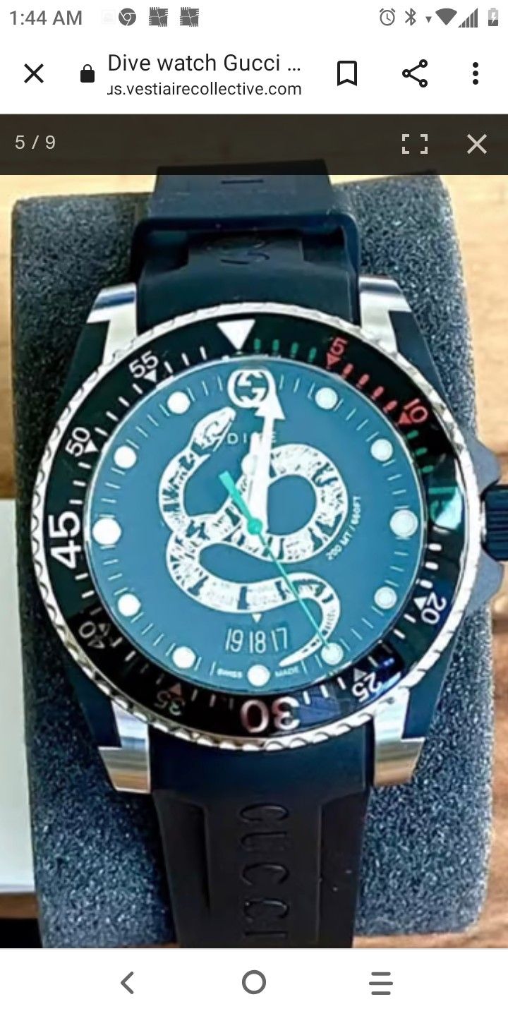 Gucci swiss diver fine watch .authentic Real Deal