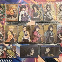Demon Slayer Kimetsu No Yaiba Cards & Stickers Lot (67pcs)