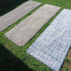 Set of 3 Runners Rugs Carpets 72" x 24" 