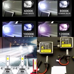 Led headlight Bulbs - Hid Conversion Kit - Replacement Bulb- Dodge Ram Challenger To Honda Accord Odessy Civic H11 H4 9012 Any Bulb Size Fog Cts Truck