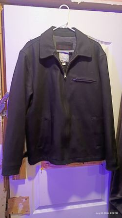 Old Navy Black Zip-Up wool jacket