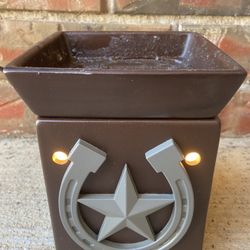 Scentsy Warmer 'WRANGLER' Horseshoe and Star FULL SIZE Warmer RETIRED OBO