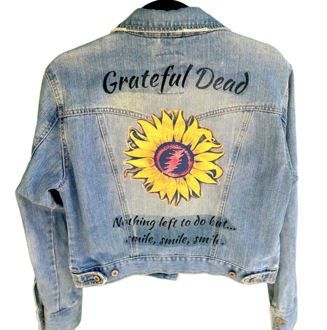 Women’s Custom Aeropostale Grateful Dead Denim Jacket 