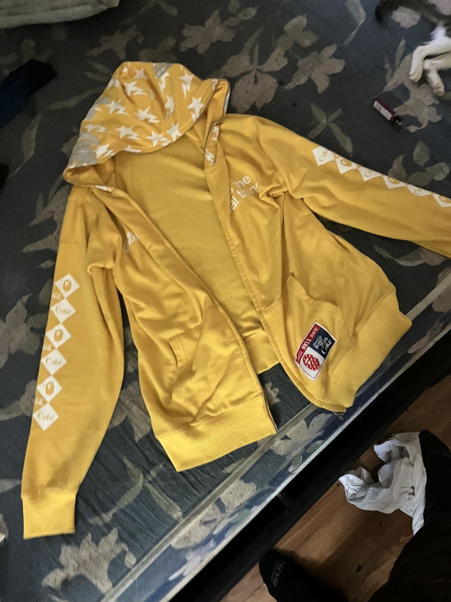 bape x coca cola full zip up hoodie