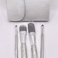 Laneige Travel Size Makeup Brushes Set Of 4 With Sleeve Brand New