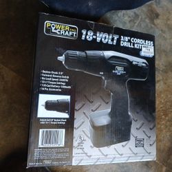 18-Volt 3/8" Cordless DRILL Kit 