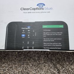 Clear Captions Blue Hear And Read Every Phone Call