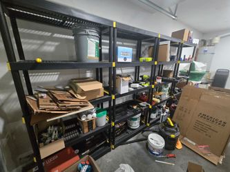 HDX 5-Tier Easy Assembly Multi-purpose Plastic Garage Storage Shelving Unit (4 AVAILABLE)