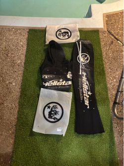 Hellstar black tracksuit set #tracksuit #hellstar Size Medium