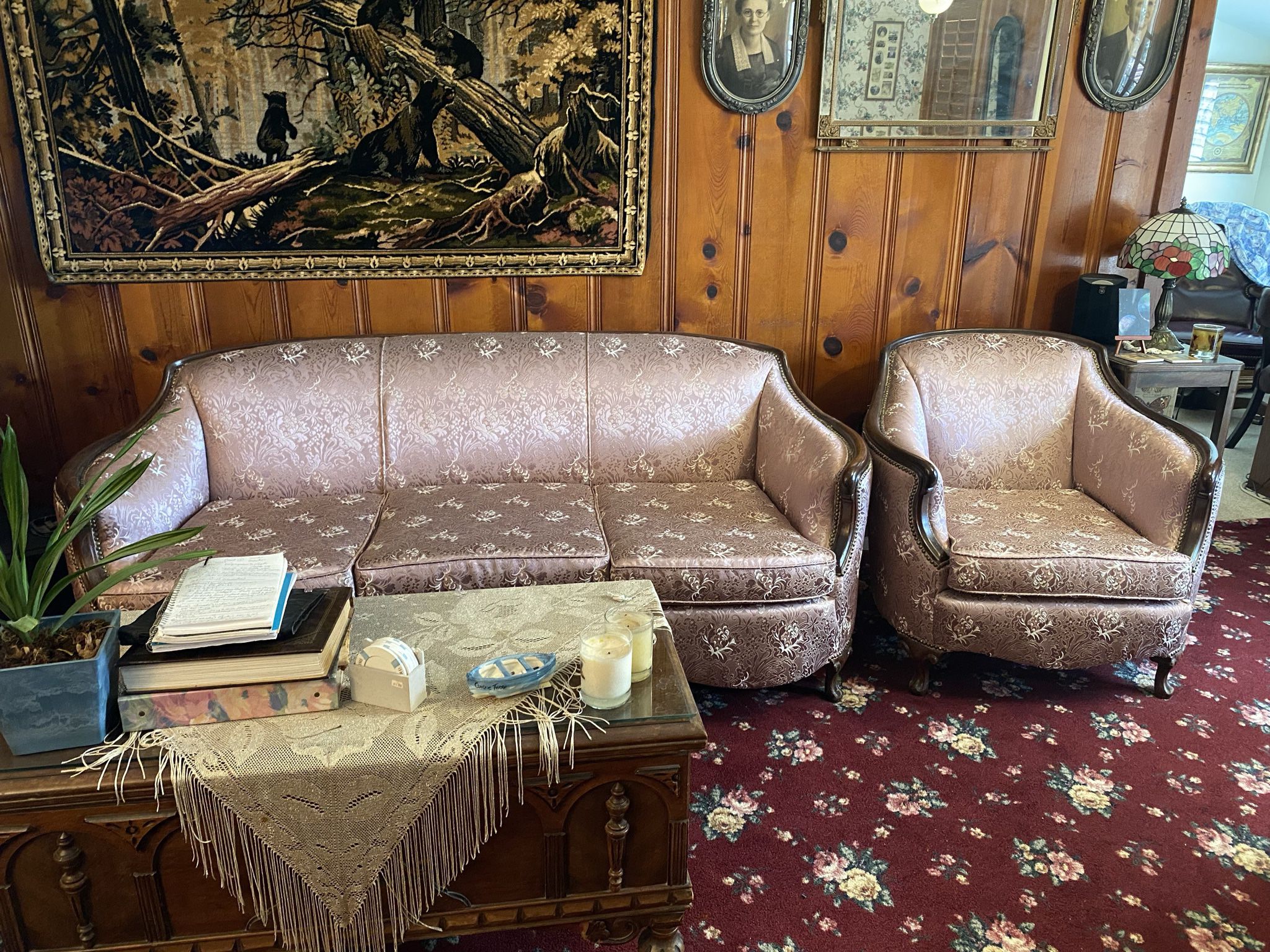 Antique Sofa & Chair Set Beautiful 