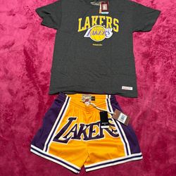 Los Angeles lakers short set