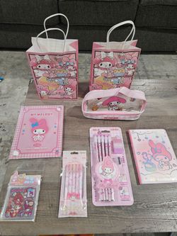 My Melody 7-Piece Back-to-School / Birthday Gift Bundle with Gift Bag Included