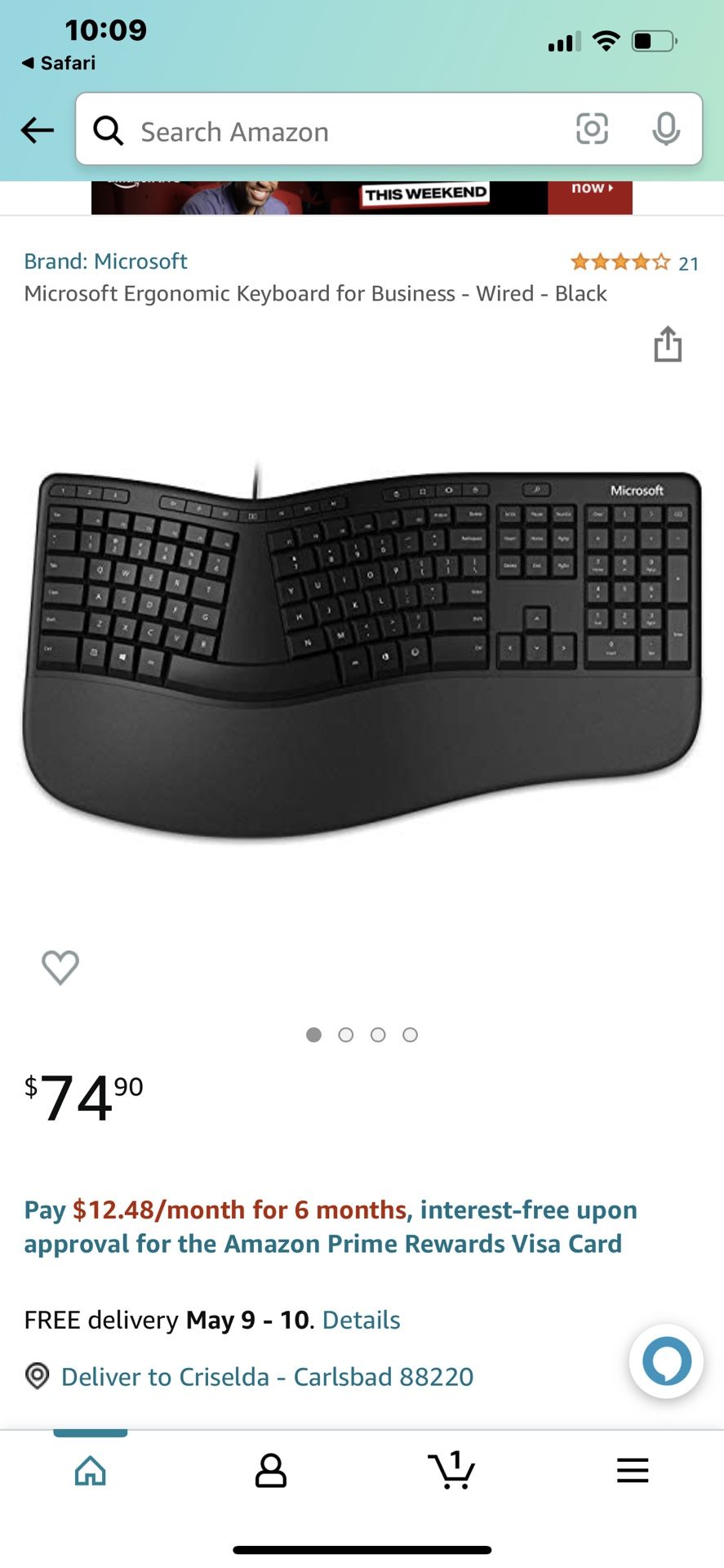 Microsoft Ergonomic Keyboard