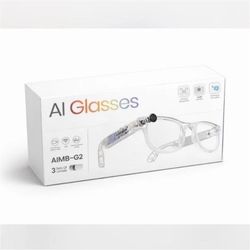 AI Glasses AIMB-G2 & AUMS-02 Smart Glasses Wi-Fi Connectivity White