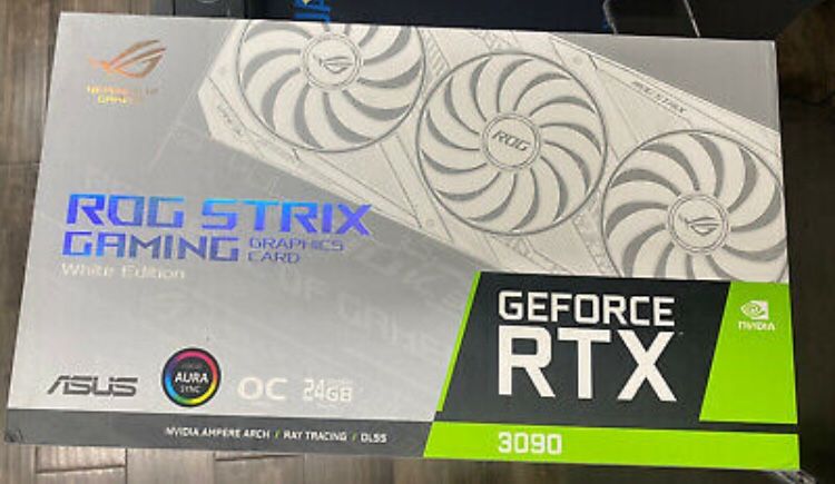 ASUS ROG STRIX Nvidia GeForce RTX 3090 White- BRAND NEW, SHIPS NOW