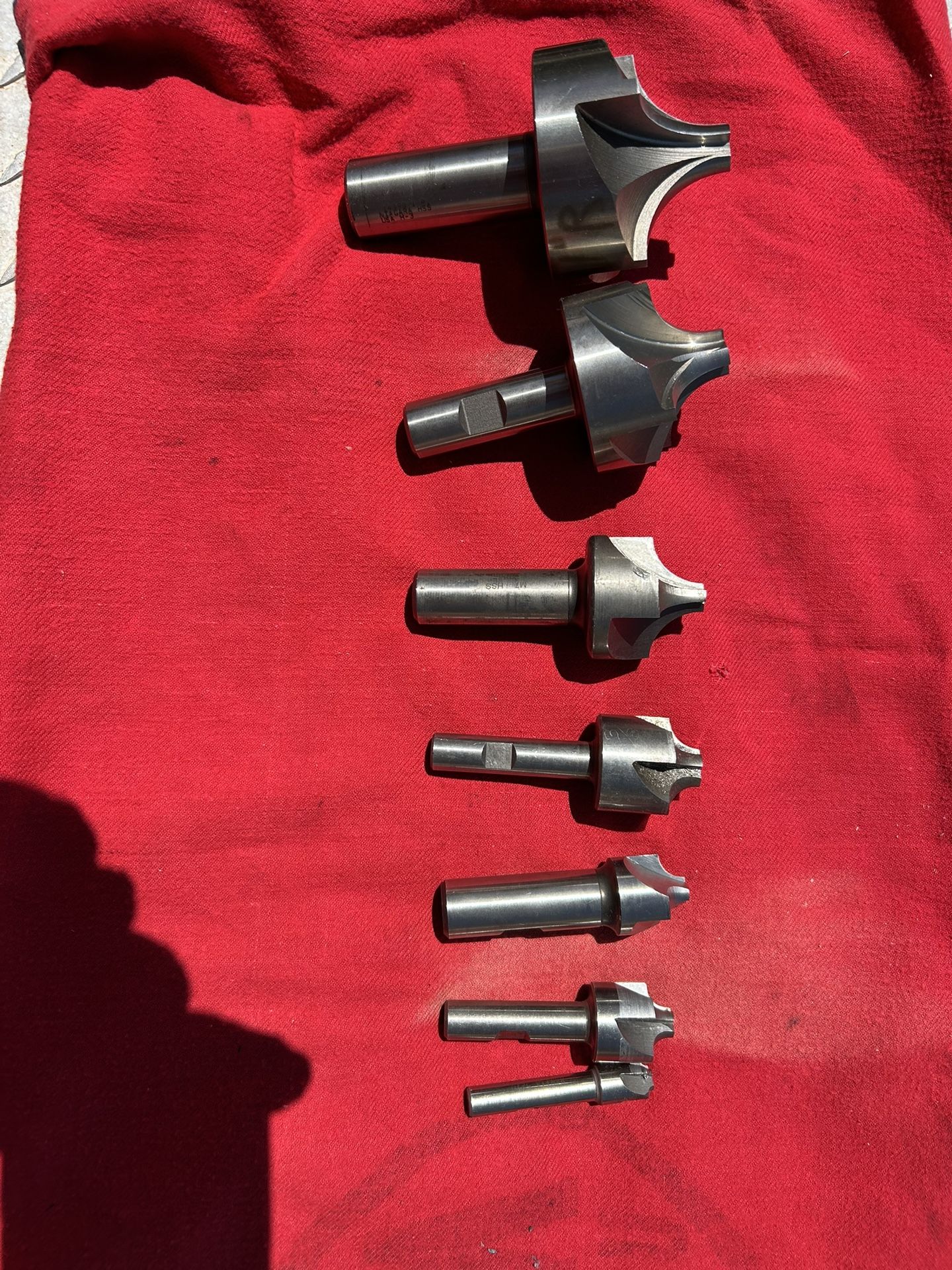 Various Sizes Of Corner Rounding End Mills