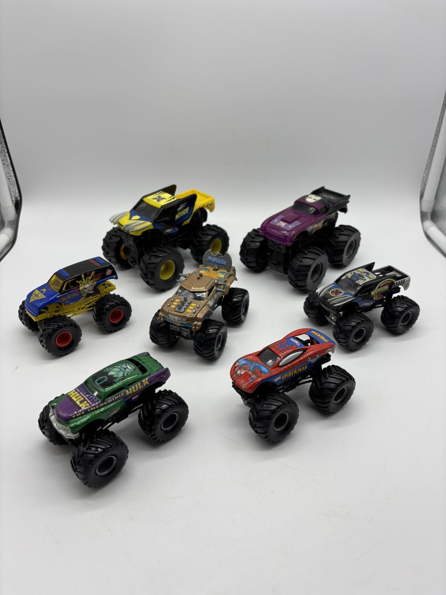 Hot Wheels Monster Jam Lot - Wolverine, Hulk, He-Man Yu Gi Oh, Sting