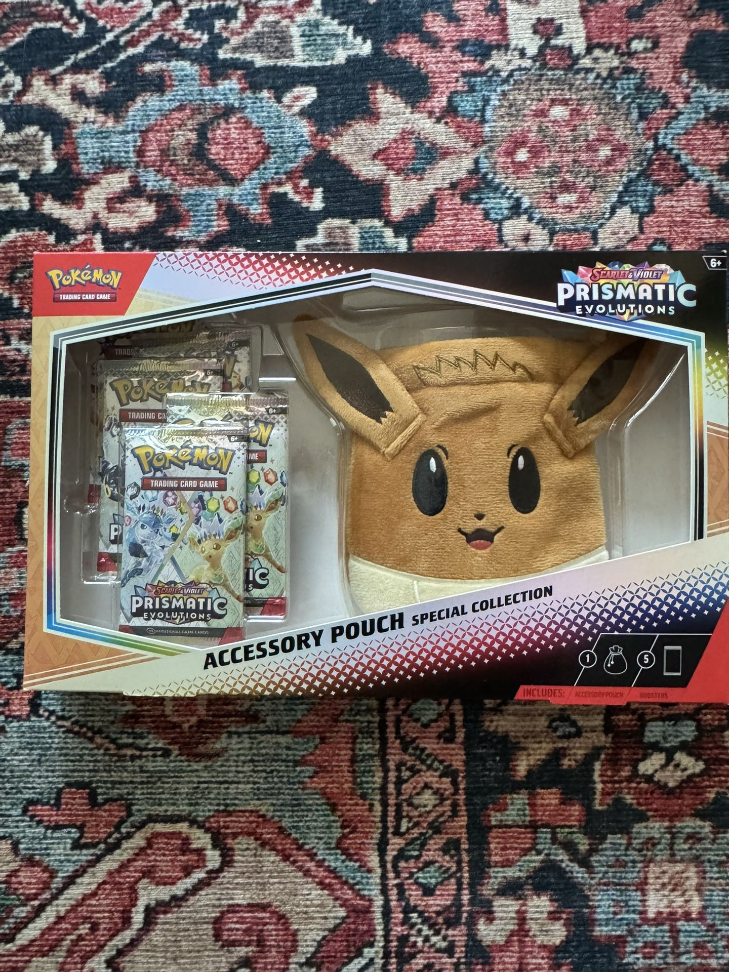 Pokemon Prismatic Evolutions Eevee Pouch Box Sealed