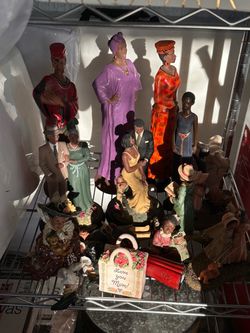 African American Figurine Collection – 10+ Pieces