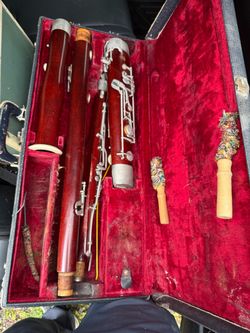 Wooden Bassoon w/ cleaning Swabs