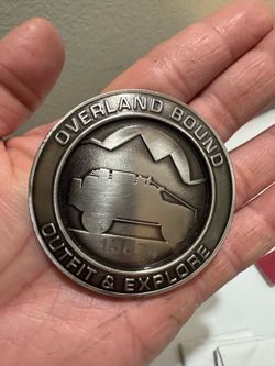 Overland Bound Member Emblem Metal Badge Rig Grill Coin #15604