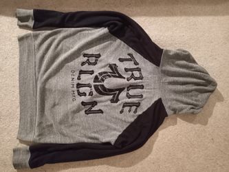 True Religion Mens Zip Up Hoodie/Sweatshirt Sz. L *CLEAN*