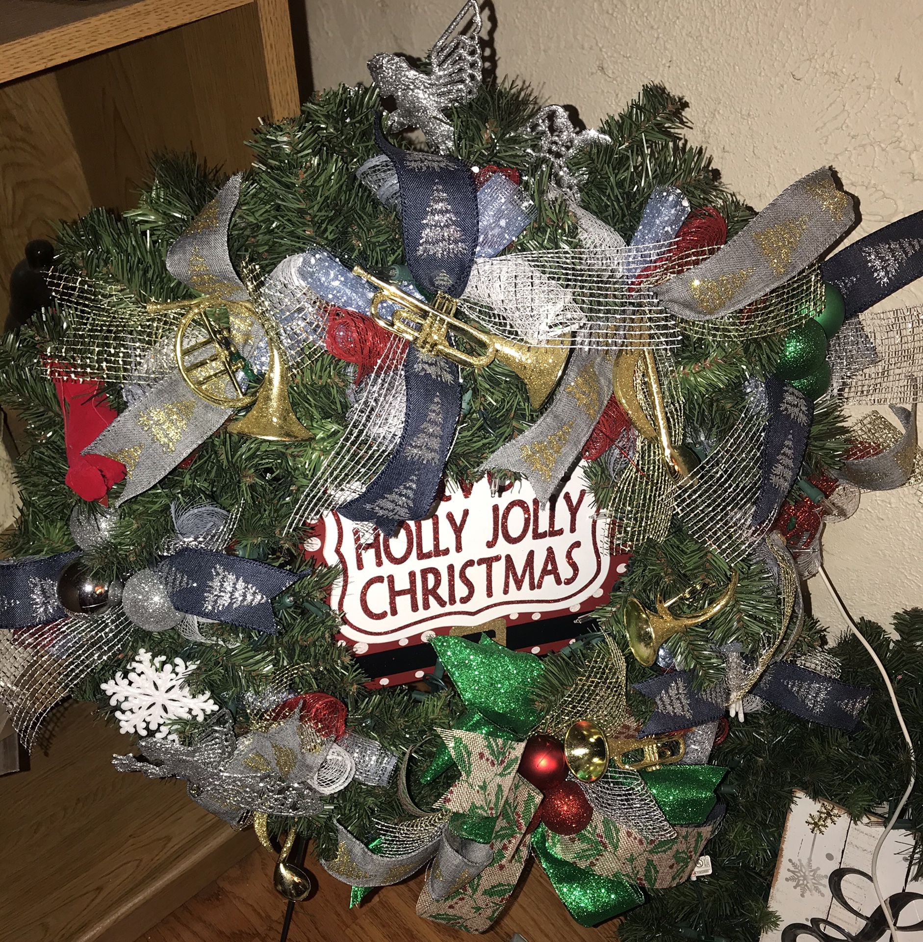 Holly Jolly Christmas Wreath