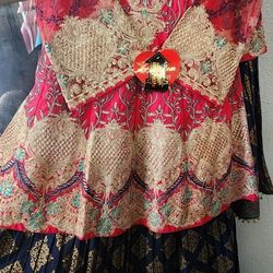 Indian pakistani kids lehnga 10 to 14 year