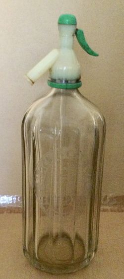 Antique Seltzer Bottle - Slack & Cox LTD - Bronze/Silver Medal - INCORPORATING EAU DE SELTZ CO - MANCHESTER, LONDON