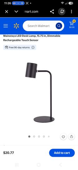 Mainstays LED Desk Lamp Black Dimmable