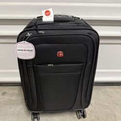 Swissgear Zurich Softside Carry-On Spinner Luggage Suitcase - Versatile Travel Essential! New