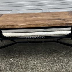 Industrial coffee table