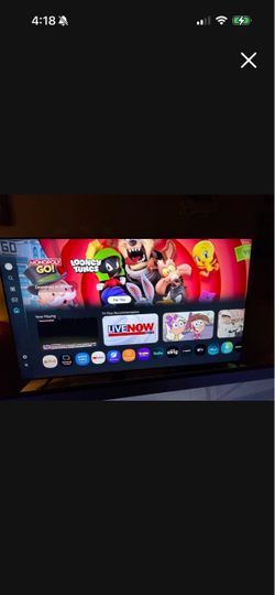 75 inch Qled Samsung tv amazing condition feet remote need gone asking 575 thin screen tv is a 2021 still out of the box new asking 575
