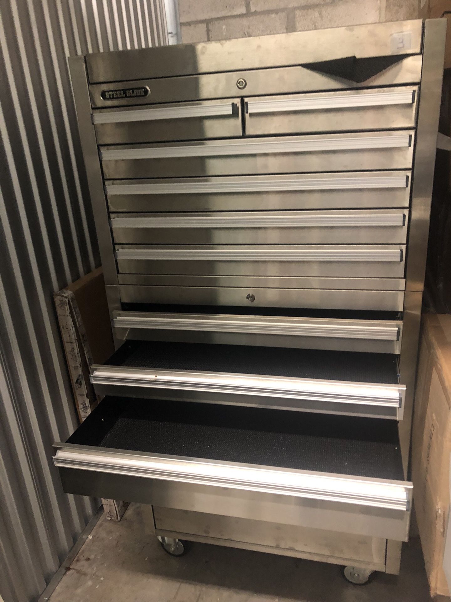 Steel Glide stainless upright tool box for Sale in Fort Lauderdale, FL