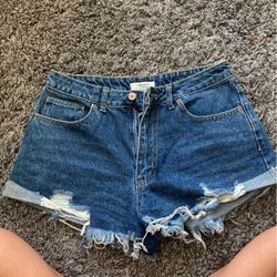 Forever 21 Distressed Denim Shorts