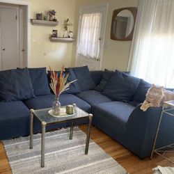 Navy Blue Sectional