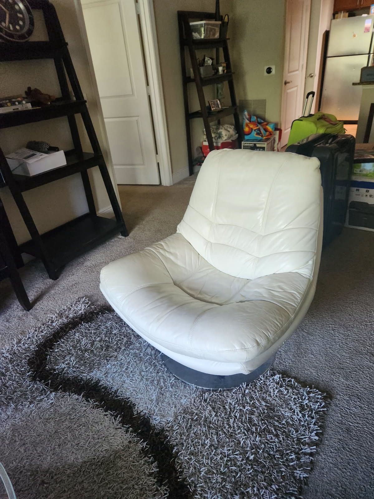 White Leather Chair