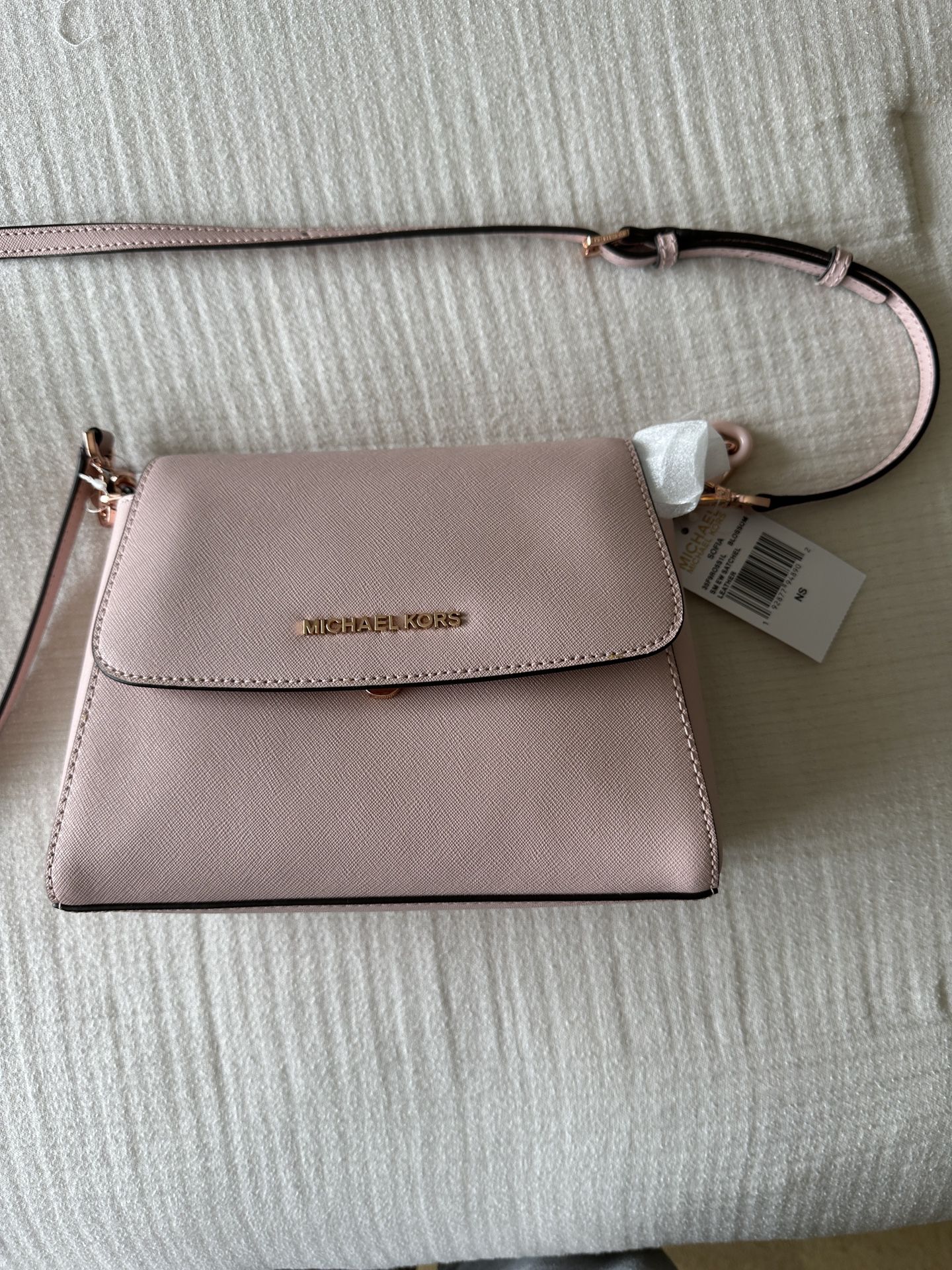 MICHAEL KORS Sofia Pink Leather Bag