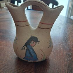 Native American pottery wedding vase