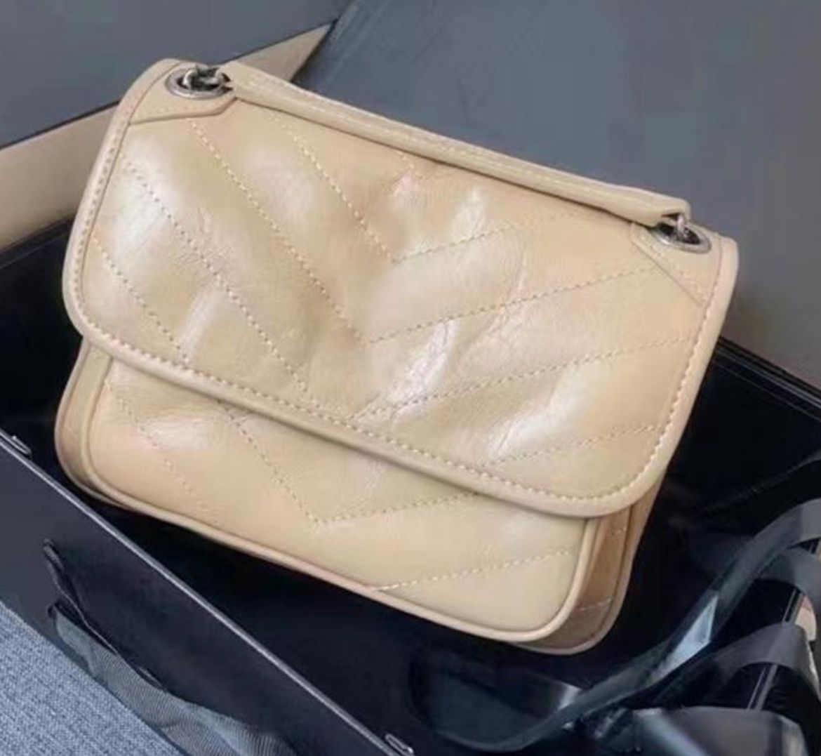 Women Beige Shoulder Bag