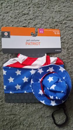 Pet patriot costume size xs