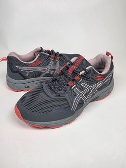 ASICS Gel Venture 8 Women's Size 8 Wide Gray Pink Trail Running Shoes 1012A706