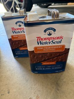 Two large canisters of wood seal and stain FREE