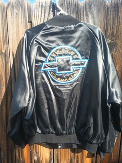 80s Satin Bomber Jacket Chevrolet Made In The USA